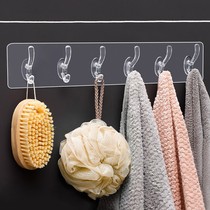 Hook a row of long door walls without holes wall hanging clothes hook Strong viscose incognito pylons Plastic kitchen sticky hook