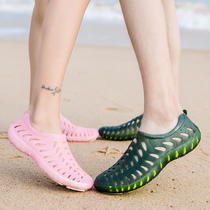 Summer breathable non-slip beach hole shoes female Mary Jane hole shoes female river tracing shoes beach shoes female slippers seaside