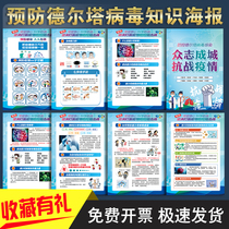 Epidemic prevention poster wall chart epidemic prevention and control epidemic prevention and control epidemic prevention poster board prevention Delta strain knowledge poster posters epidemic prevention and control Delta mutant strain poster stickers