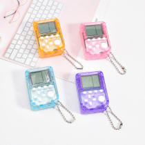 Tetris handheld mini game console childrens toys educational creative keychain pendant elementary school prizes