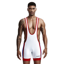 TAUWELL low waist tight-fitting freestyle one-piece wrestling suit fitness one-piece weightlifting training suit