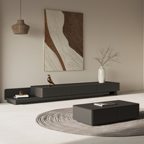 TV cabinet coffee table combination modern simple small apartment Nordic living room bedroom Italian minimalist telescopic floor cabinet
