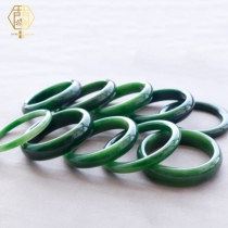 (Focus on quality) Desert Loulan and Tian Jade Jasper bracelet Old Pit Ice bottom Russian spinach green jade bracelet children