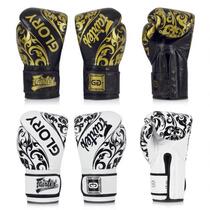 Hong Kong New Fairtex X Glory Muay Thai Sanda 8-16oz Leather Boxes Limited Edition