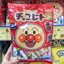 Japanese baby snacks not two bread Superman children with tea polyphenols tooth protection milk chocolate sugar 69g
