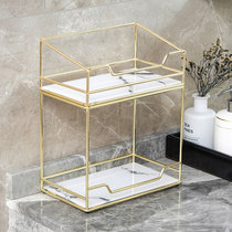 Desktop bathroom sink Kitchen shelf Dresser Perfume skin care cosmetics storage box Net red household cabinet