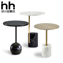 Light luxury post-modern marble tea several tabledesigner sample room sofa side couch by a few bedroom balcony table
