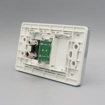 Silver edge 120 type audio straight panel AV Lotus double hole audio panel mother to mother audio straight panel