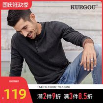 Cool clothes purchase mens thin sweater mens autumn door collar pullover sweater solid color base thread coat 32020
