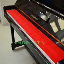 Piano European keyboard dust cover protective cover thick plush plush double layer red NAB simple modern cover