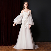 Van Na Xianyi Dream Retro Mori Super Immortal Light Wedding Brigade Photographic Photographic Dress Fishtail