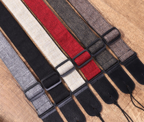 Cotton linen folk guitar strap simple personality widened guitar shoulder strap electric guitar strap strap