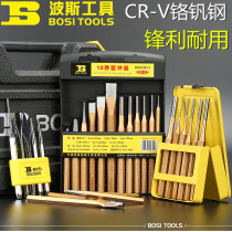 Persian 6-piece set of pin punch cylindrical punch chisel 12-piece punch chisel spring pin sample punch repair tool BS523806
