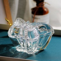 Glass City export original single-dimensional butterfly crystal Glass jewelry storage box ring ear Nail Box