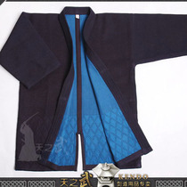 Tianzhiwu100%cotton natural blue dye double double sword back follow-up high-grade kendo top wind style