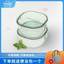 Japan Yiwan iwaki Heat Resistant Glass Preservation Box Lunch Box Lunch Box Microwave Oven Oven General Bowl Bulk