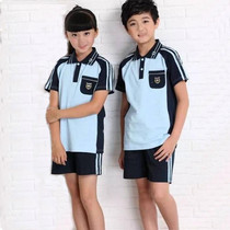 Nanning summer short-sleeved sports school uniform male and female students unified version of New hope primary and secondary school high school students pure cotton suit