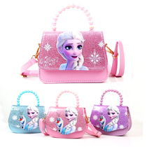 Frozen childrens portable crossbody bag girl Aisha Princess fashion cute girl hand bag gift
