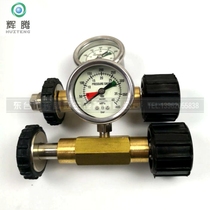 Cylinder pressure gauge 0-40mpa Air respirator accessories High precision high pressure bottle internal and external thread pressure gauge