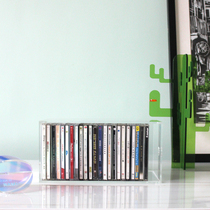 Transparent acrylic CD music album CD finishing box CD box Disc lidless large capacity desktop storage box
