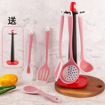KITCHENZONE German silicone kitchenware set food-grade soup spoon spatula noodle fishing complementary food shovel hanger home