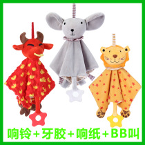 The baby can enter the doll to coax the baby to sleep the artifact 0-1 year old hand puppet sleep toy plush children