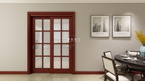 Mengtian wooden door solid wood composite door 6B63
