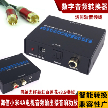 Digital audio output audio amplifier suitable for TCL glory TV SPDIF coaxial turn 3 5 double lotus