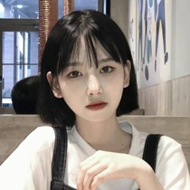 Wig female short hair bobo head net red cute natural girl inner buckle bobo head air bangs full head cover type