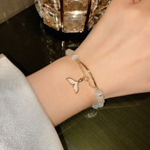 Ottles Fold Withholding Store Ins Fishtail Cat Eye Stone Bracelet Woman small crowdshooter Ring Advanced Sensation Hand Trinket