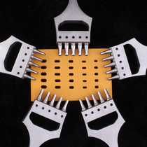 Strap flat punch 6 5 spacing 5 hole strap punching tool multi-specification manual leather DIY tool