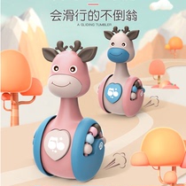 Children girl baby Deer Xiaoxing cartoon tumbler rattle new anti-fall boy toy baby 0-1-3 years old