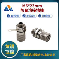 Ground column pure copper m6*23mm terminal block High current connector terminal 4mm banana socket all copper