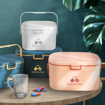 Medicine box Family Medical box drug storage box large capacity childrens medicine box household moisture-proof and light-proof