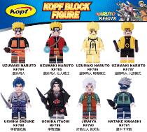 Kefeng building block KF6078(784-791) anime picture Naruto assembly educational toy man bag