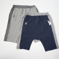 2021 Brand original single summer fit small boy 80-120 yard slim fit short pants pure cotton can open crotch tightness waist