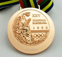 1992 Barcelona bronze medal with ribbon ribbon 1:1 re-engraved medal commemorative edition handicraft collection