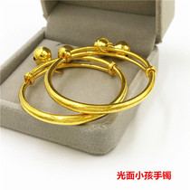 Thai baby wa god peripheral small gift glossy custom bracelet European coin copper gold-plated jewelry activity