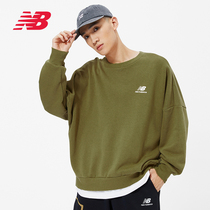 NewBalance NB official mens and women long sleeved sweater round neck pullover autumn casual sweater AMT13345
