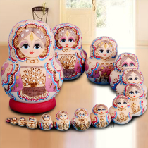 Professional set doll shop no formaldehyde flavor air-dried basswood hand-painted Russian doll 15 layers 1502