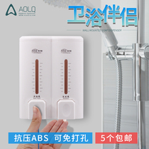 Orich manual double head wall soap dispenser hotel bathroom hand sanitizer bottle soap container hand sanitizer box soap dispenser