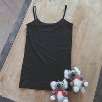 Runaway koala women Merino wool jacquard lace black bottoming quick-drying vest