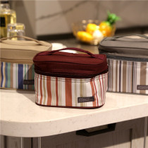 Foreign trade strong goods striped portable Oxford cloth insulation bag Bento bag to work school lunch box lunch bag picnic bag