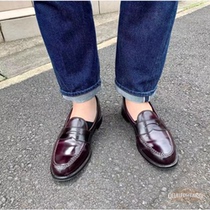 Domestic Spot Alden Penny Loafer986) 987 Low Gang Hip Leather Handsewn Lefu Shoes