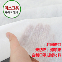 South Korea imported non-woven melt-spray cloth filter fabric polypropylene material sanitary products waterproof and anti-haze