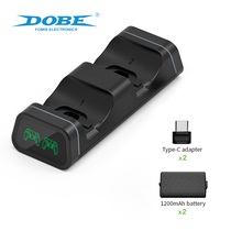 Xbox Series S X Handle Double-seat rechargeable battery charger plus battery back cover TYPE-C adapter