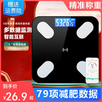 Weighing household weight scale precision durable electronic scale small weight loss 300kg charging transparent