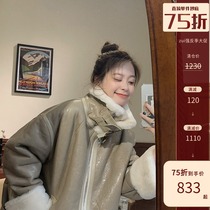 DEARHUA Xiaohua Home Motorcycle battleMerino fur one-piece fur coat female vest Q190