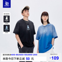 Lilbetter Small Bear Short Sleeve Male Trend Discoloration T-shirt 2022 New Stylish Half Sleeve Summer 50% Sleeve Blouse
