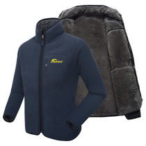 2021 autumn and winter cold resistant outdoor fleece men padded jacket liner plus velvet warm jacket